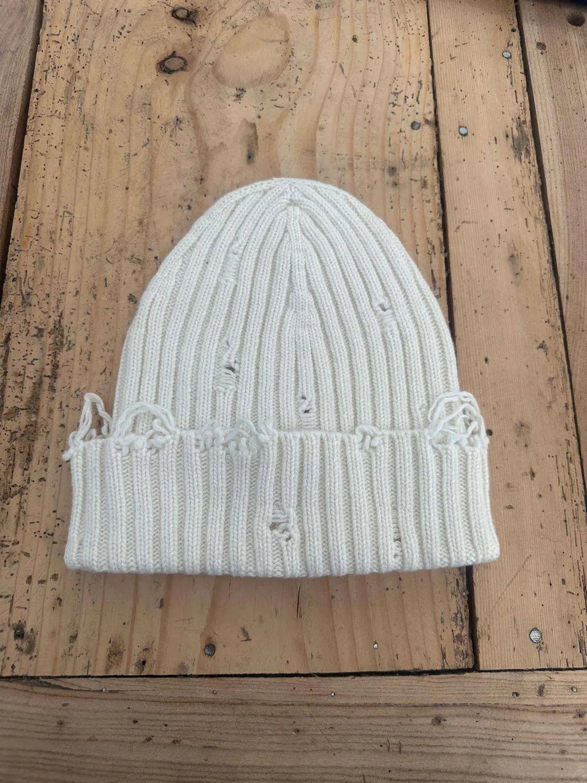 Cuffia in Lana e Cashmere - Bianco – - berretta – Pitt Conrad